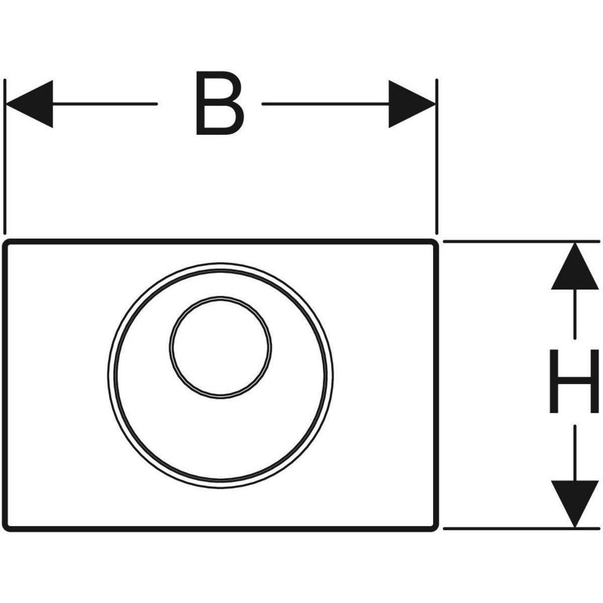Sigma 10 WC-Betätigungsplatte mit elektronischer Spülauslösung, manuell