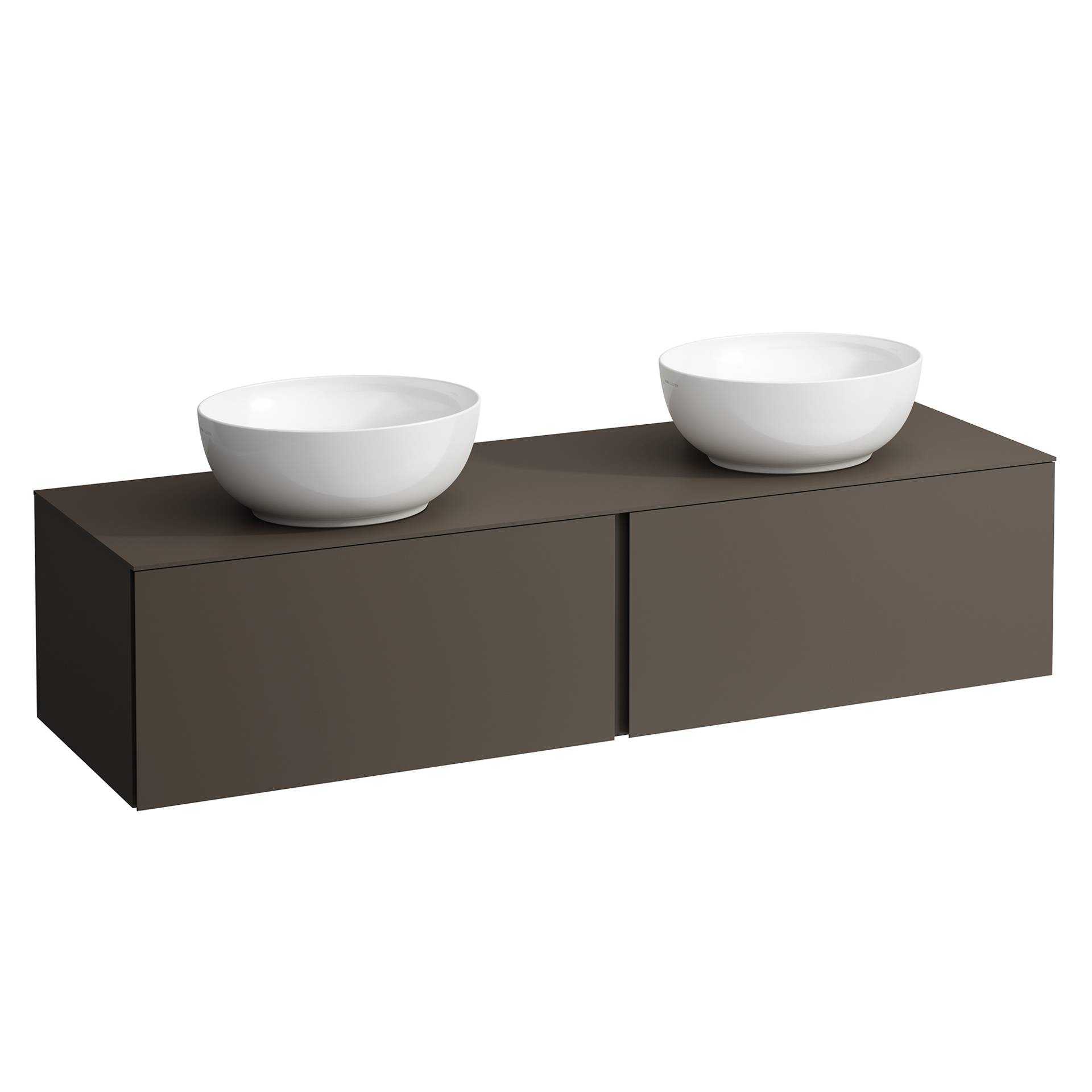 IlbagnoAlessi Waschtischunterschrank 160cm Dunkelbraun