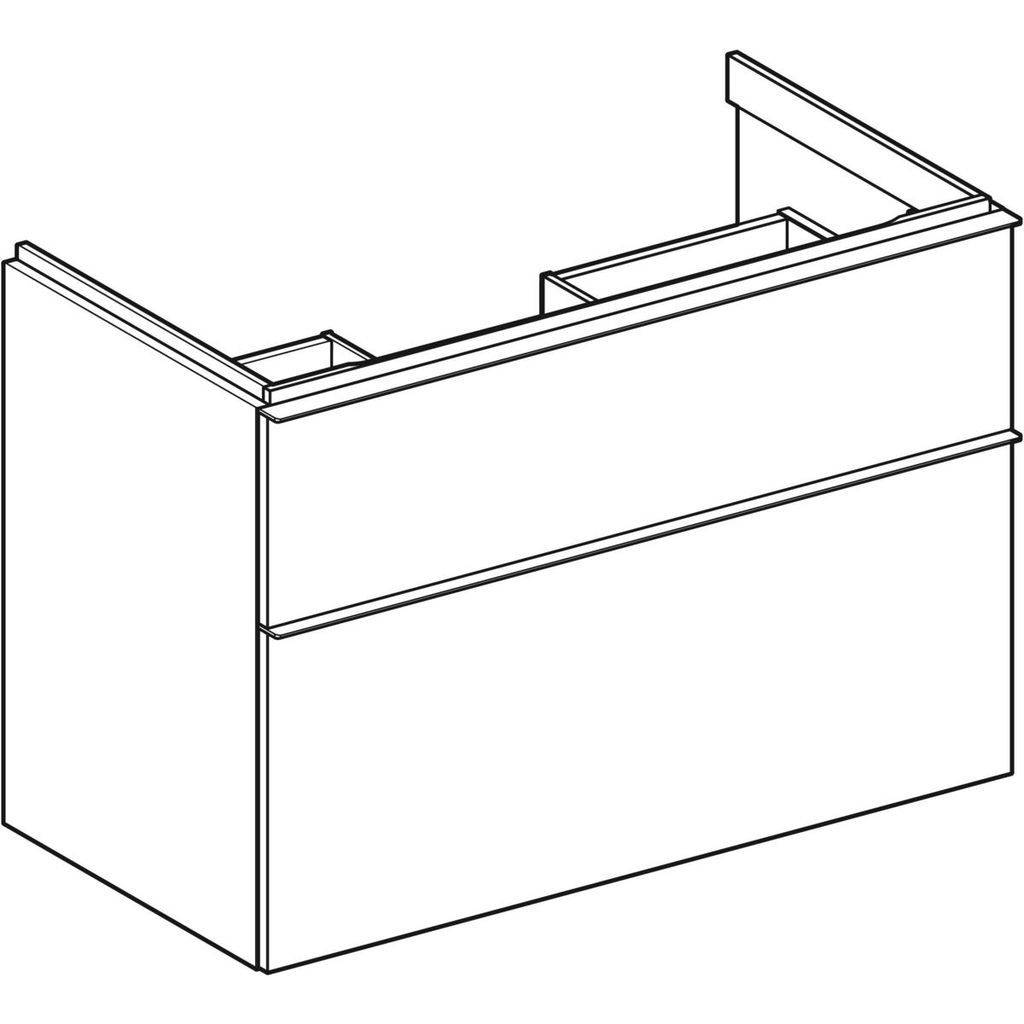 502305011_01 iCon Unterschrank für Waschtisch, mit zwei Schubladen, 90cm