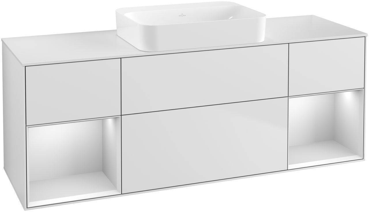 Villeroy & Boch Finion Waschtischunterschrank 1600 x 603 x 501mm, Abdeckplatte weiß matt