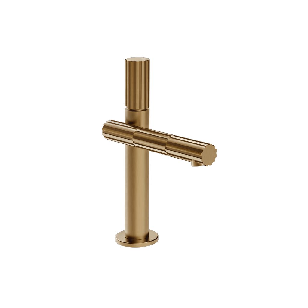 Gessi Incastri Waschtisch-Einhebelmischer warm bronze gebürstet PVD