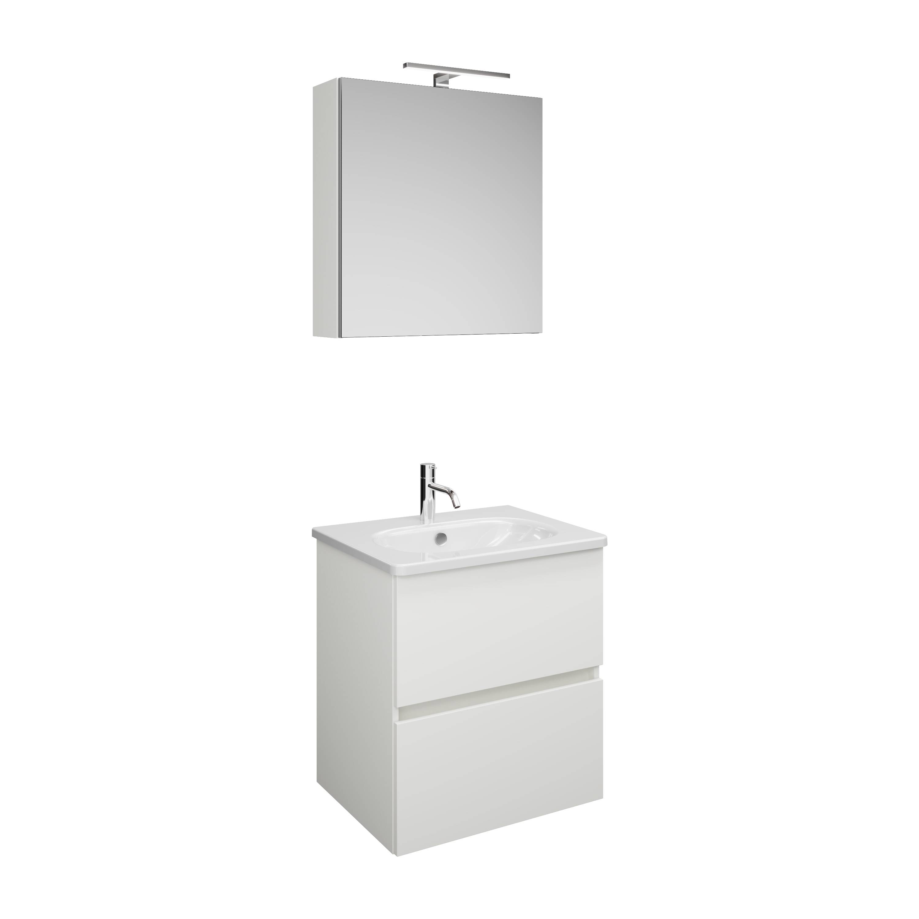 Rocio Badmöbel-Set mit Spiegelschrank 600mm