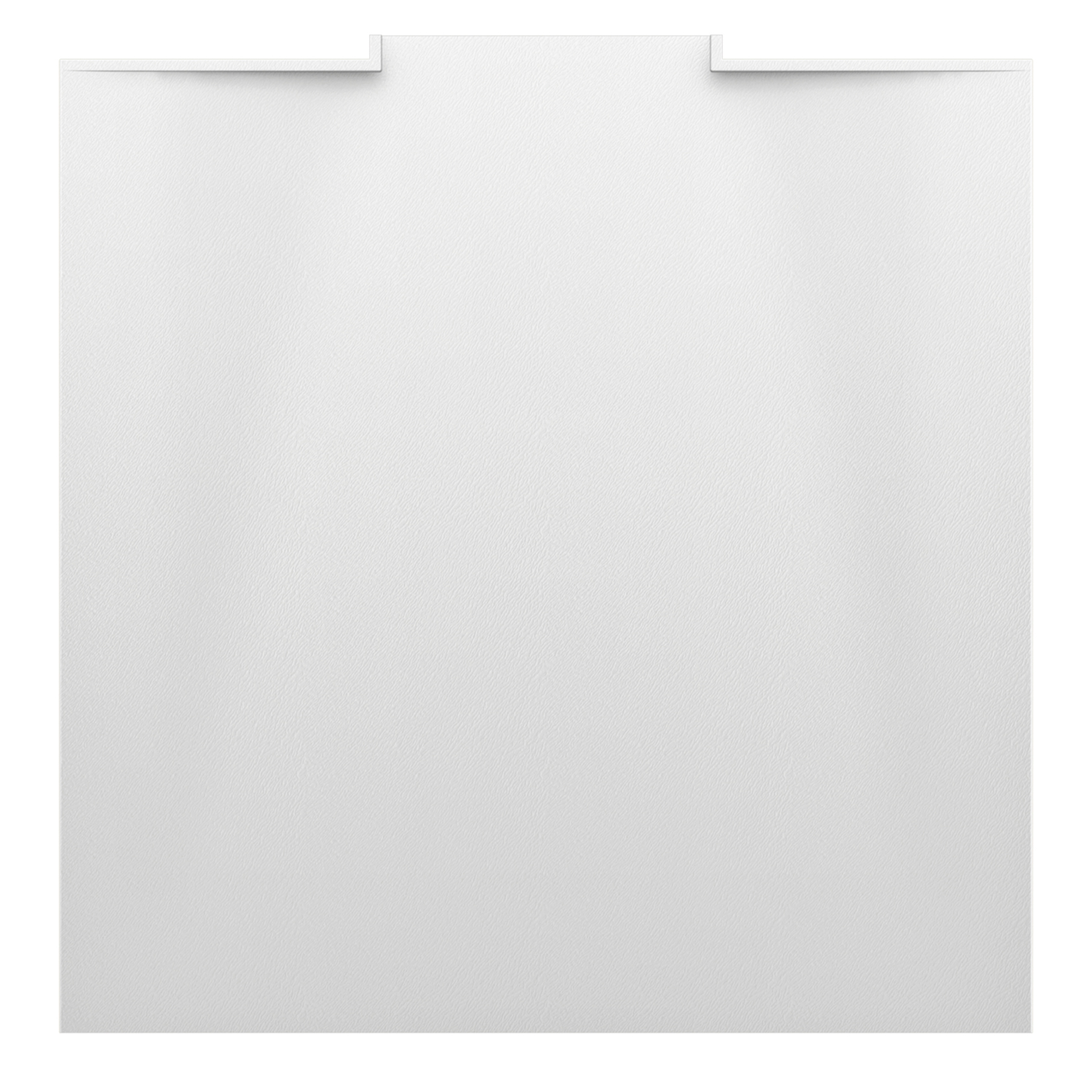 Rechteck-Duschwanne NIA 800x800x28mm, Marbond mit Wandablauf weiß