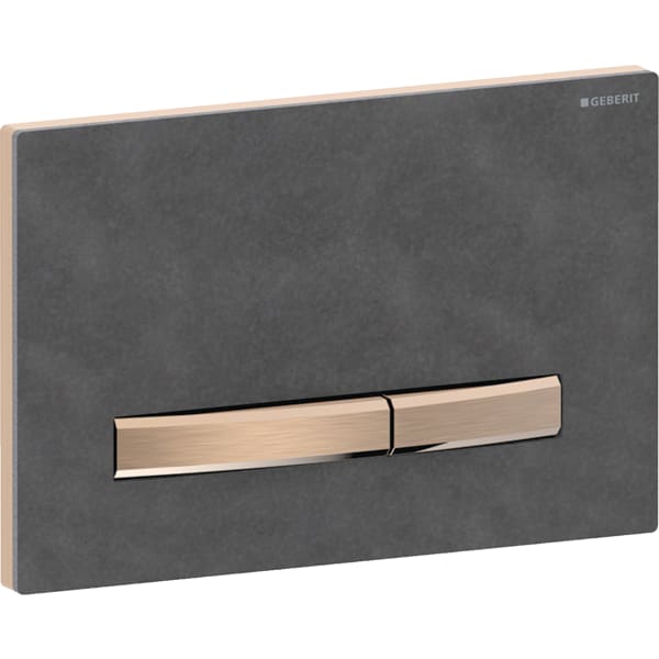 Geberit Sigma 50 WC-Betätigungsplatte rotgold/Schiefer