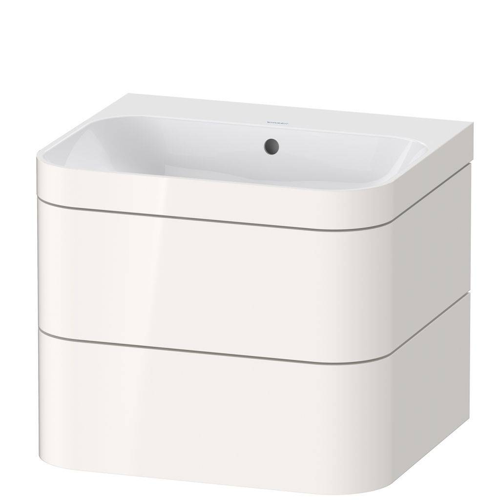 Duravit Happy D.2 Plus Möbelwaschtisch c-bonded mit Unterbau, wandhängend, 575 x 490mm