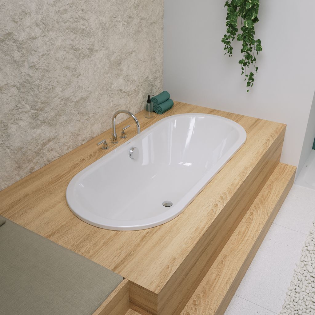 Kaldewei Classic Duo Oval-Badewanne; Modell 112; 1600 x 700 x 420mm, für Wannengriff