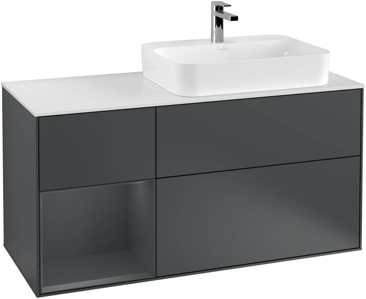 Villeroy & Boch Finion Waschtischunterschrank 1200 x 603 x 501mm, Abdeckplatte weiß matt
