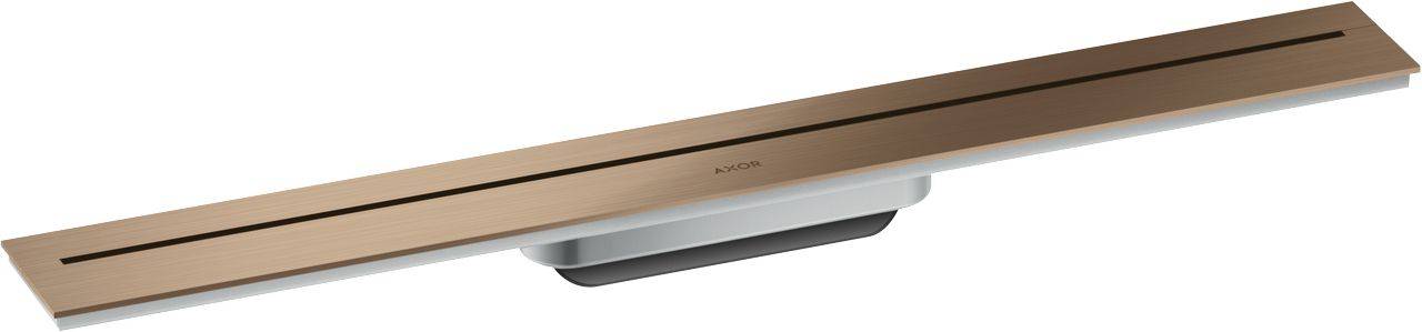 Drain Duschrinne zur Wandmontage 700mm Brushed Red Gold Optic