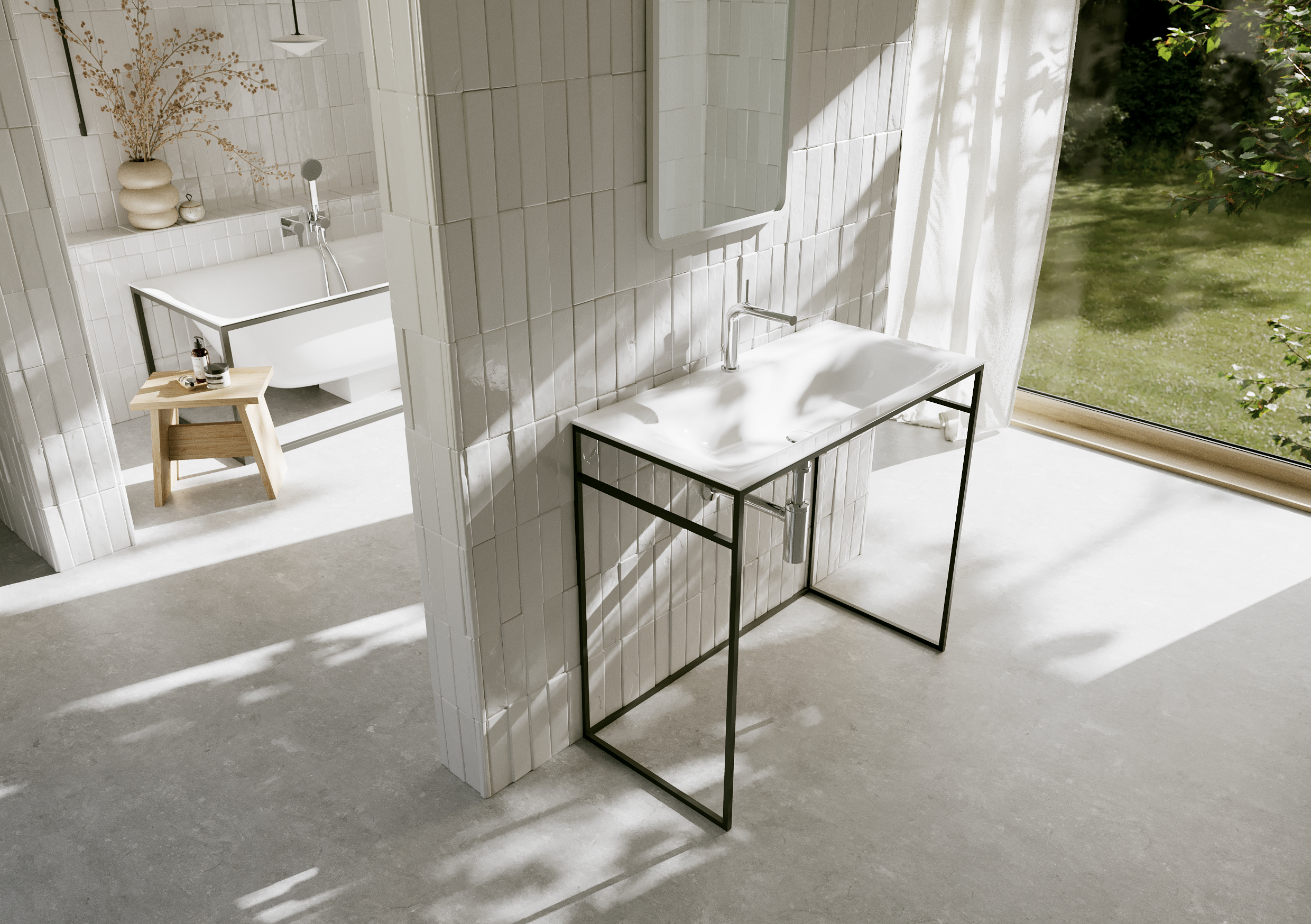 Lux Shape Waschtisch mit Hahnloch