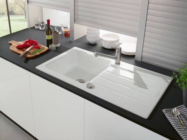 Architectura 60 Küchenspüle, mit Ablaufgarnitur mit Excenterbetätigung, 1000 x 510mm