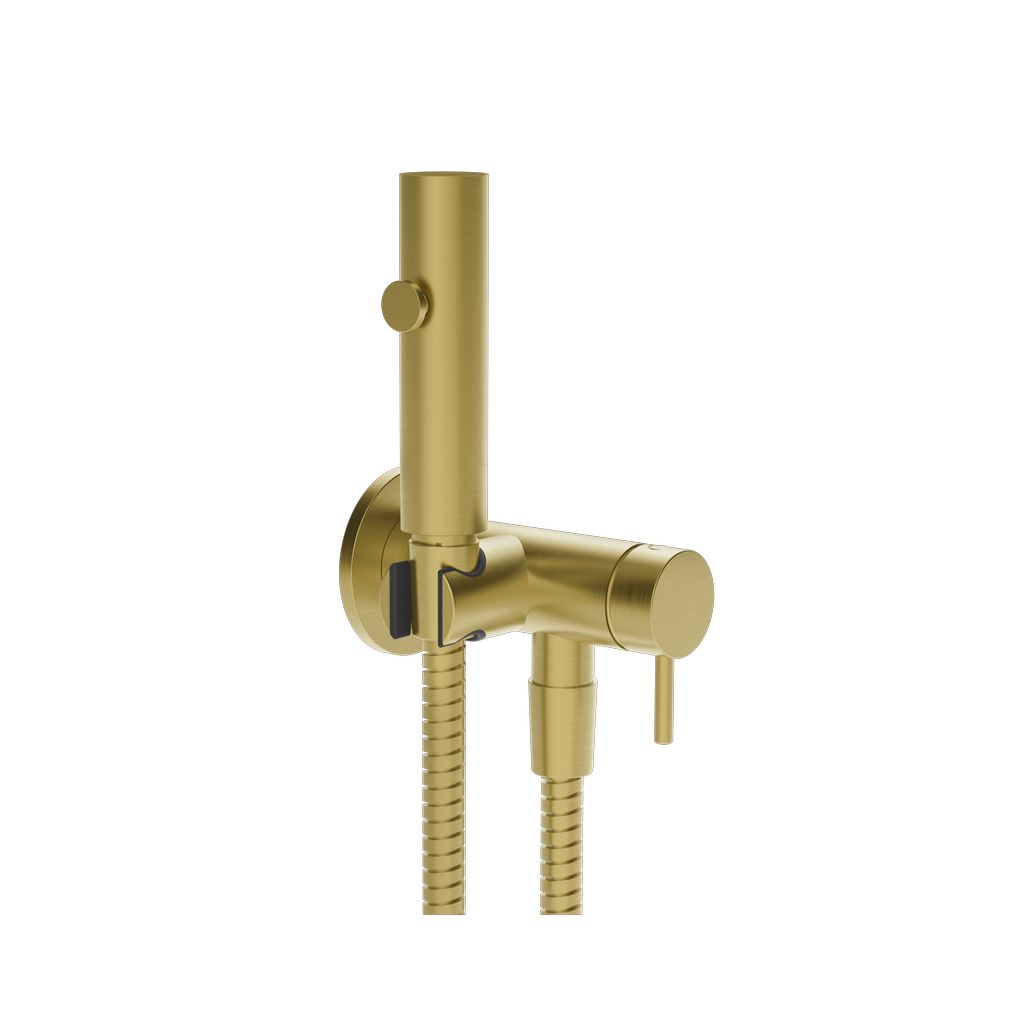 Gessi Vetaglio Bidet-Brause-Set Wandm/GoldGebPVD 45131