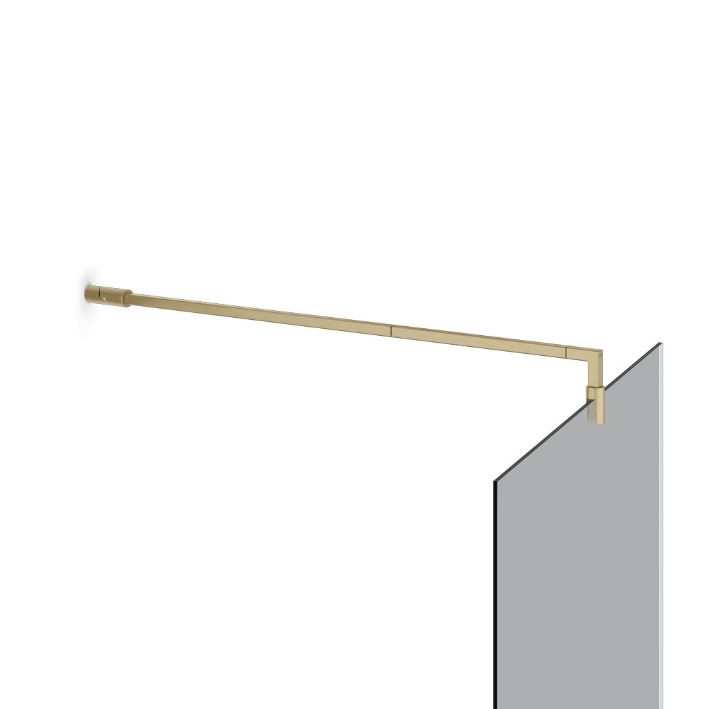 Gessi SHOWER G Glashaltearm verstellbar, Unito, messing gebürstet