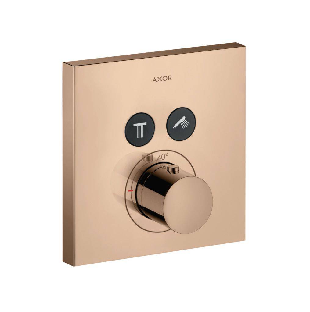 ShowerSelect Square Thermostat Unterputz für 2 Verbraucher