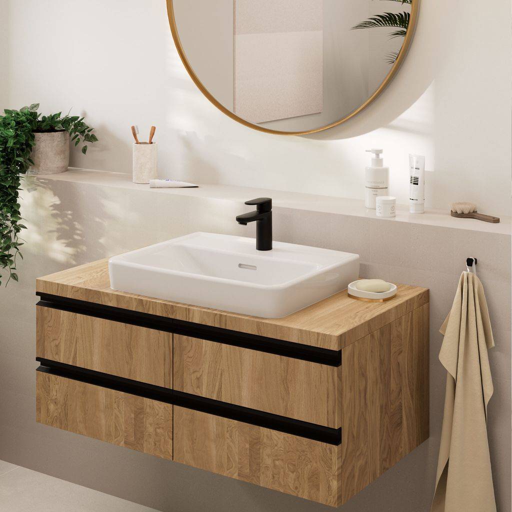 Hansgrohe Vernis Blend Einhebel-Waschtischmischer 100 ohne Ablaufgarnitur