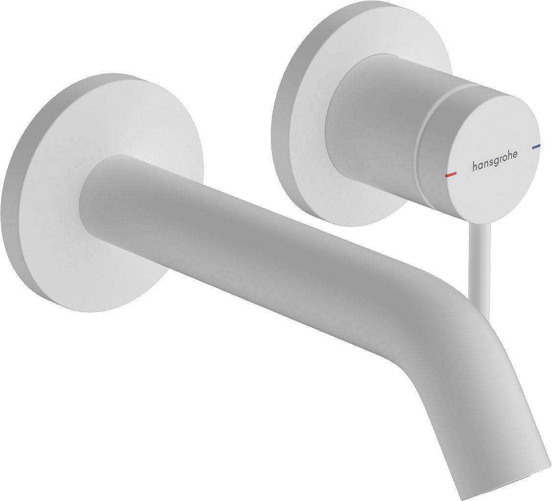 Tecturis S single-lever concealed basin mixer for wall mounting, 165mm