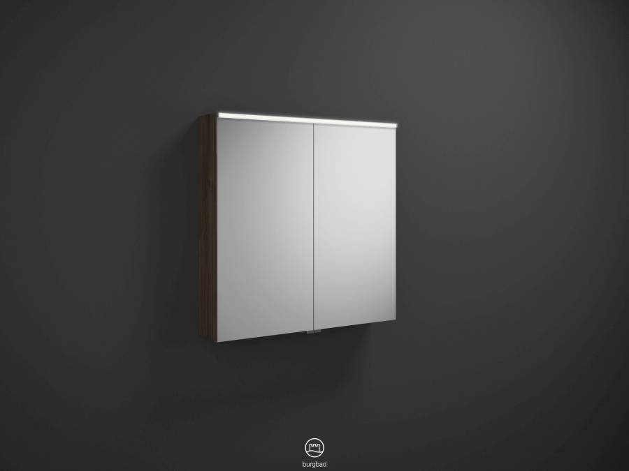 burgbad Eqio SPGS080 Spiegelschrank mit horizontaler LED Beleuchtung
