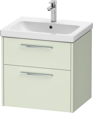 Duravit D-Code 2.0 Waschtischunterbau wandhängend, Griff chrom, 584mm