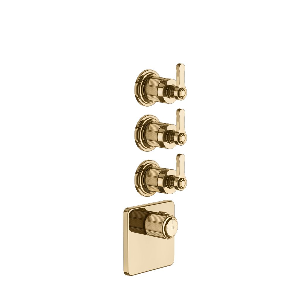 Gessi Venti20 3-Wege Thermostat warm bronze PVD