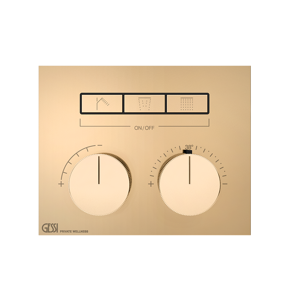 Gessi Hi-Fi Unterputz-Thermostat für 3 Verbraucher