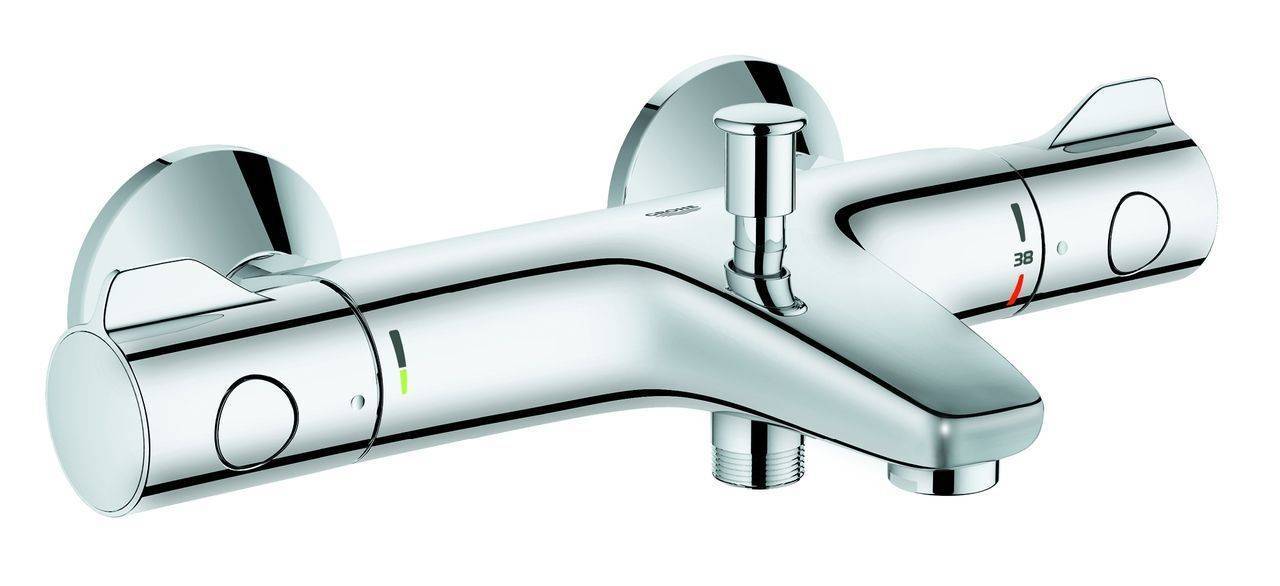 Grohtherm 800 Thermostat-Wannenbatterie für Wandmontage
