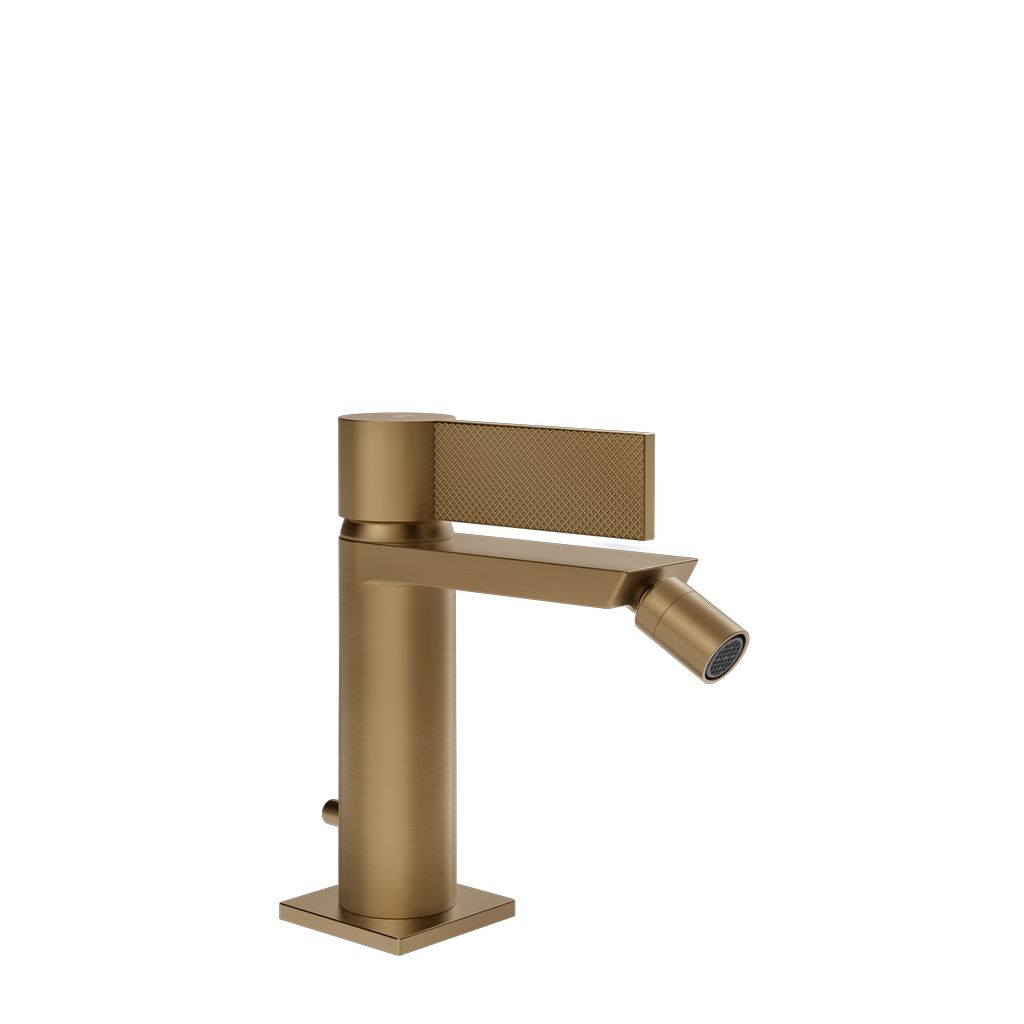 Gessi Inverso Diamanto Bidet-Einhebelmischer Deep bronze gebürstet PVD
