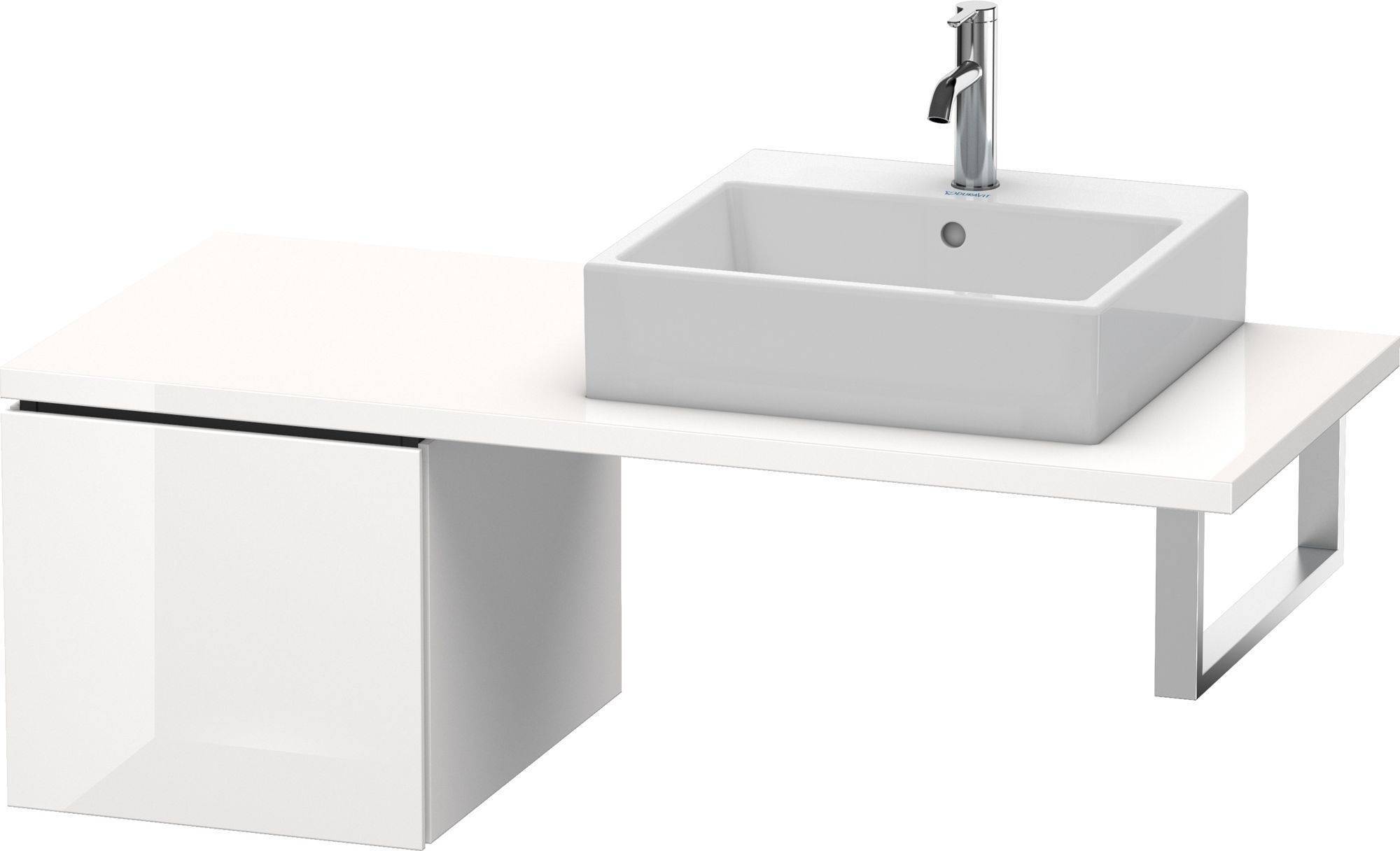 Duravit L-cube Unterbau für Konsole LC 5831, 1 Auszug, 420 x 547mm