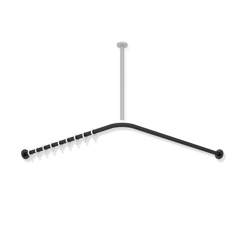 HEWI System 900 Vorhangstange für Dusche 900 x 900mm