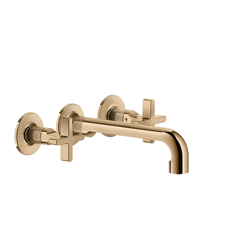 Gessi Inciso+ 2-Griff-Waschtisch-Wandarmatur 190-210mm