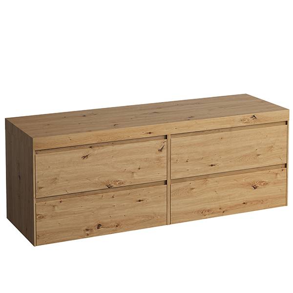 LAUFEN Lani Waschtischplatte mit Unterschrank 1570mm, ohne Ausschnitt