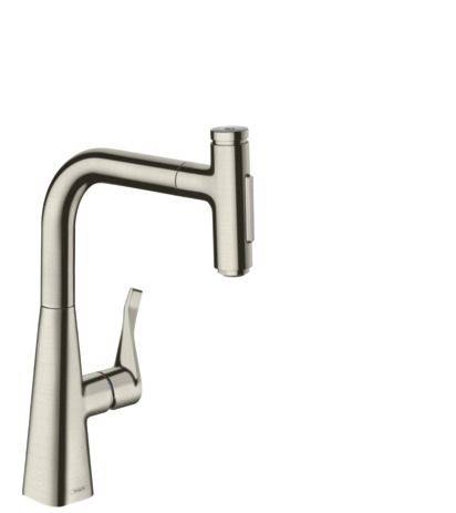 Hansgrohe Metris Select M71 Einhebel-Küchenmischer 240, Ausziehbrause, 2jet, Box