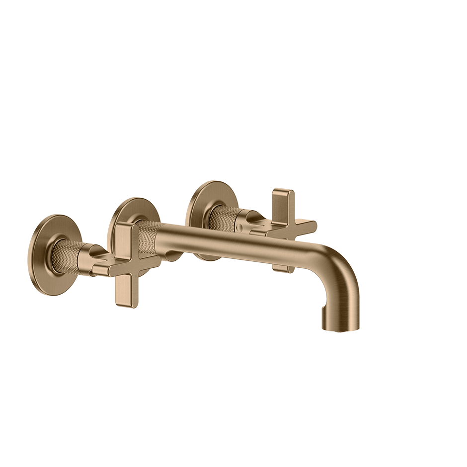Gessi Inciso+ 2-Griff-Waschtisch-Wandarmatur 190-210mm
