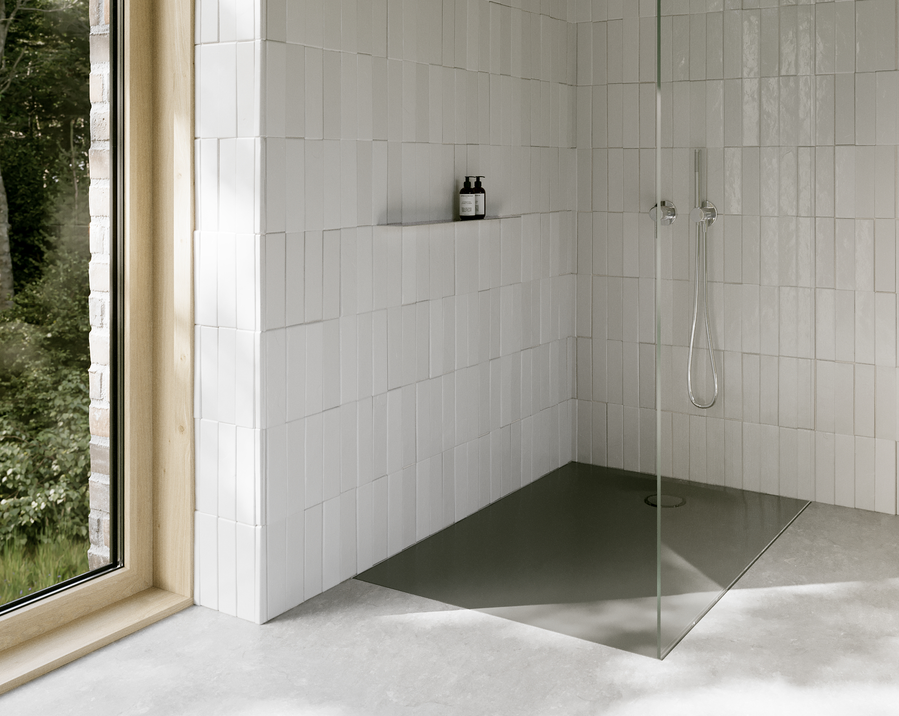Bette Ultra Space Rechteck-Duschwanne, Smoke, 1400x1000mm