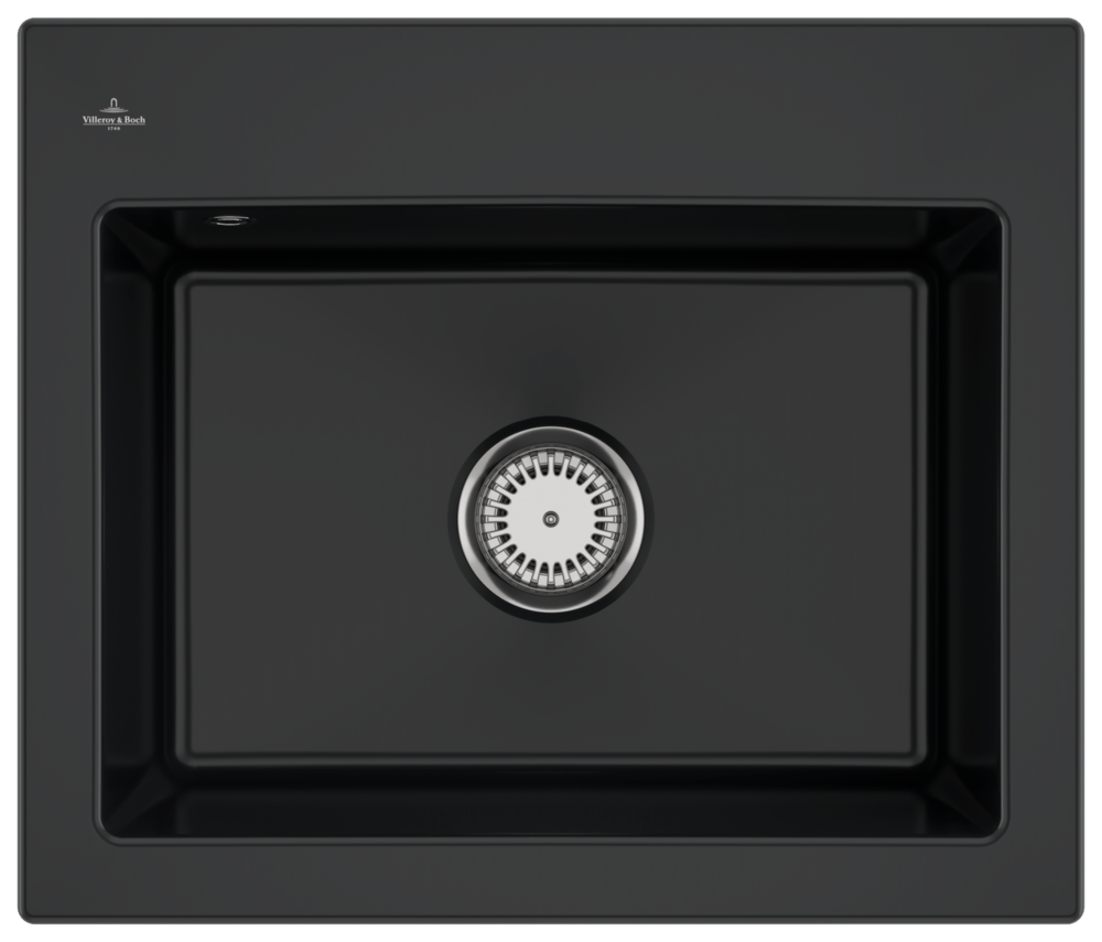 Villeroy & Boch Subway 60 S Küchenspüle, mit Ablaufgarnitur mit Handbetätigung, 600 x 510mm