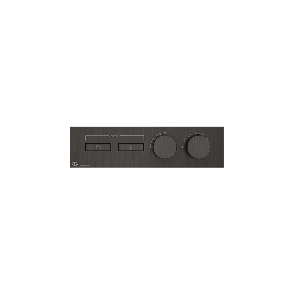 Gessi Hi-Fi Unterputz-Thermostat für 2 Verbraucher, 3/4