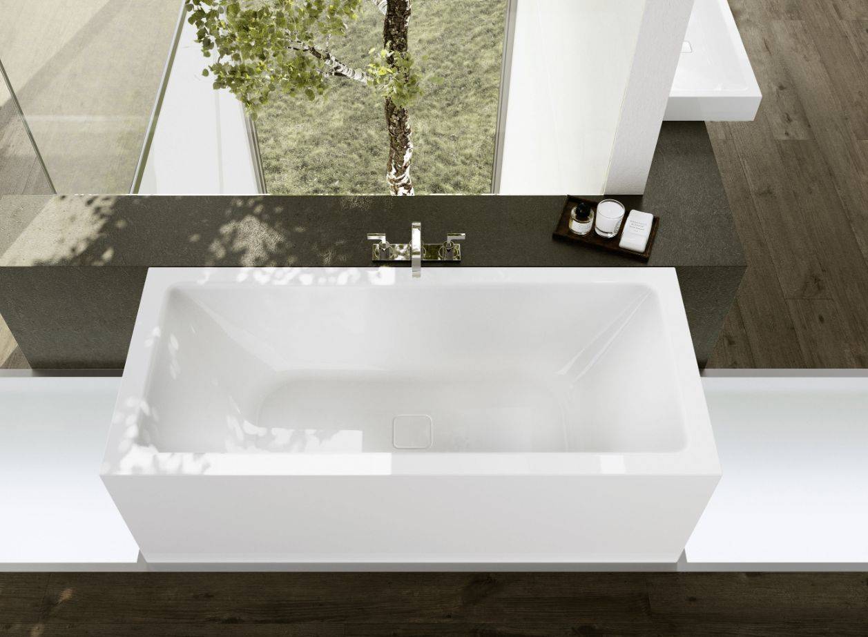 Meisterstück Conoduo freestanding bath tub 1800 x 800 x 460mm, with pop-up waste with filling function