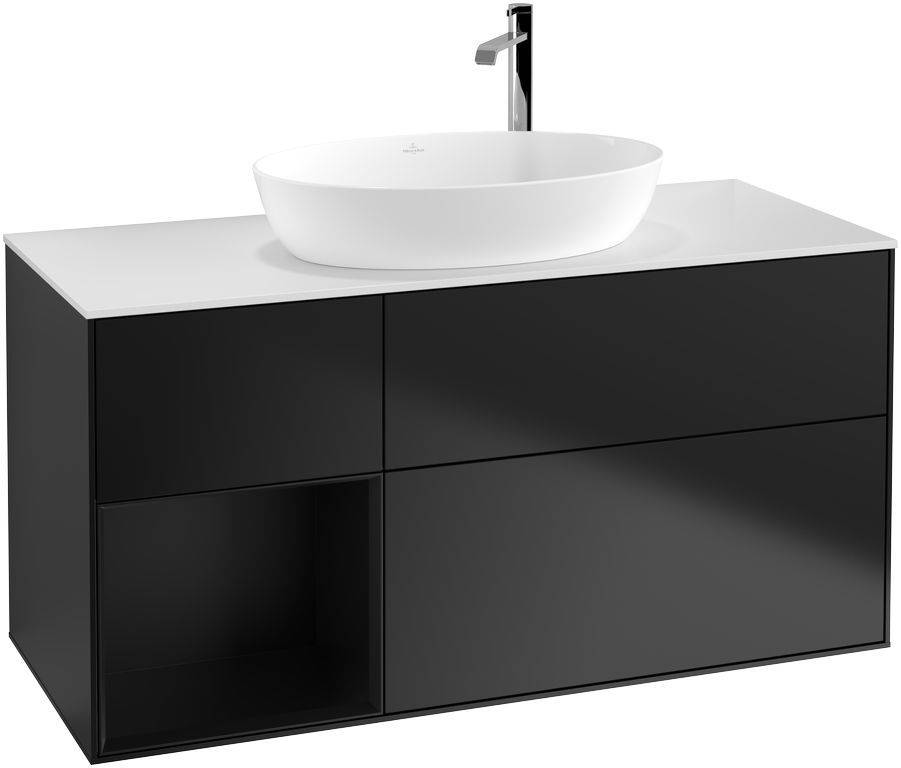 Villeroy & Boch Finion Waschtischunterschrank 1200 x 603 x 501mm, Abdeckplatte weiß matt