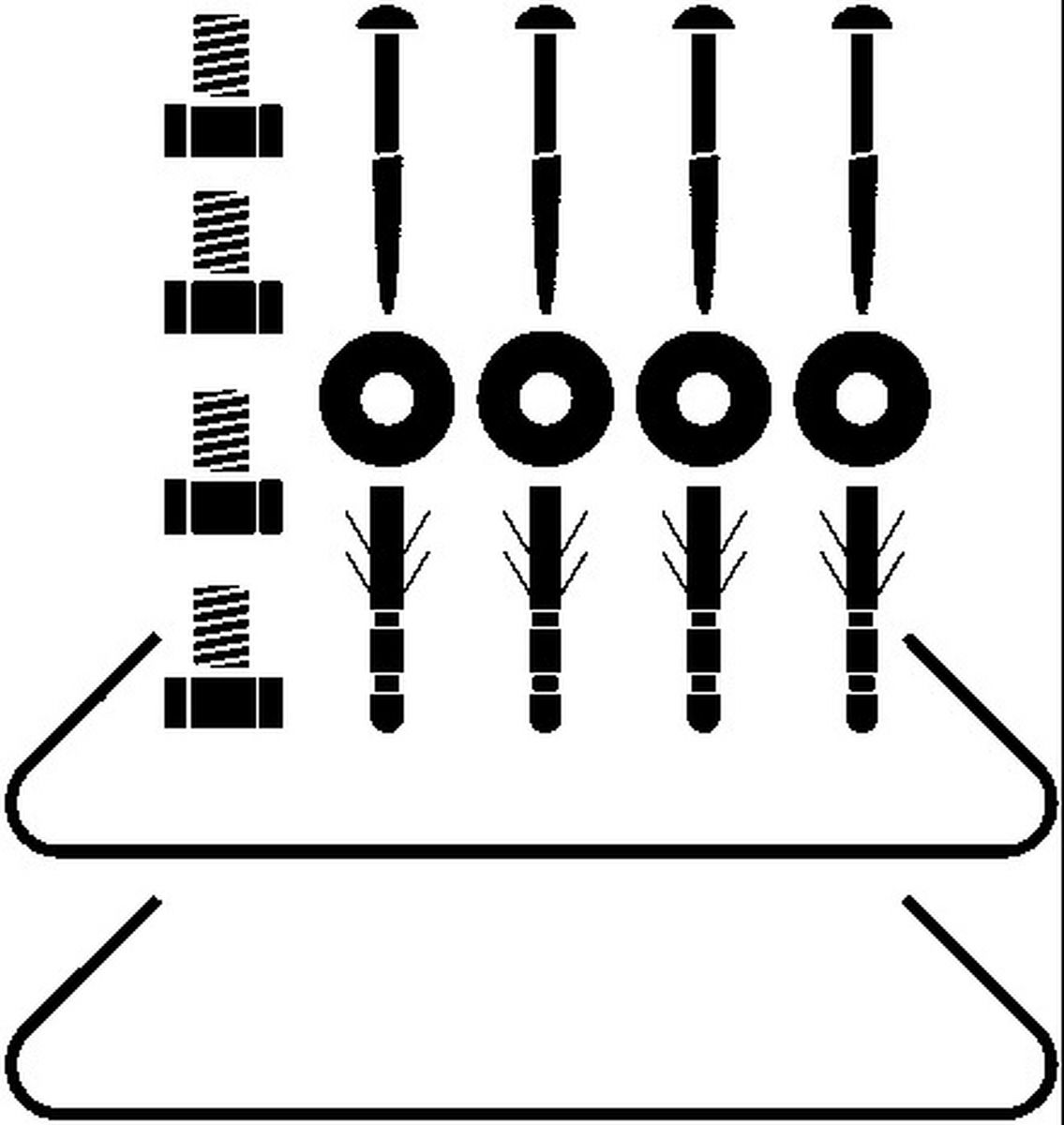 Eckmontageset Raindance Lift Duschpaneel