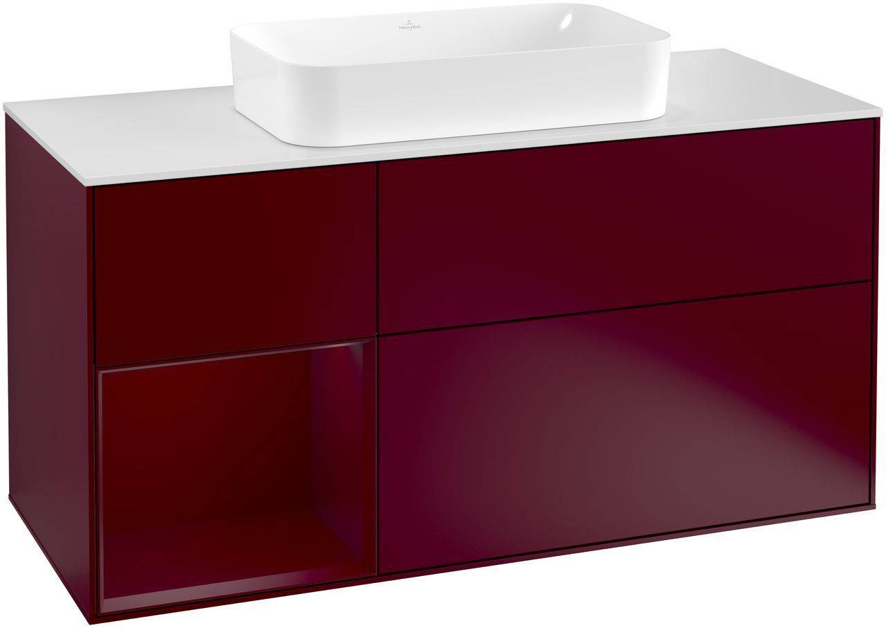 Villeroy & Boch Finion Waschtischunterschrank 1200 x 603 x 501mm, Abdeckplatte weiß matt