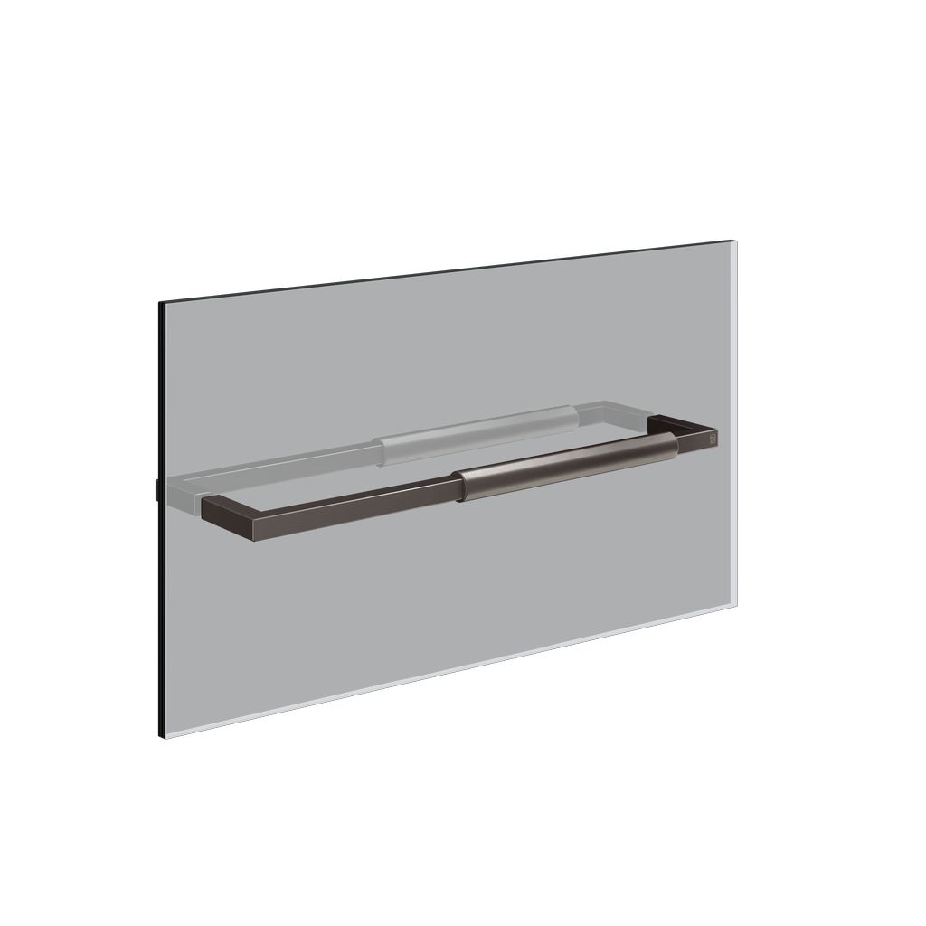 Gessi SHOWER G Halte-Griff+Badetuchhalter Metall schwarz gebürstet