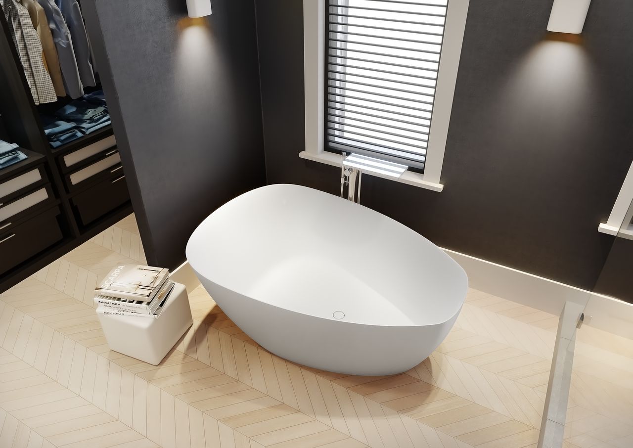 Toledo freistehende Badewanne