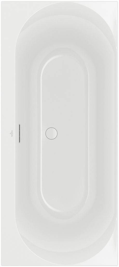 Loop & Friends Oval Duo Rectangular Bath with Oval Interior Shape, 1800 x 800mm