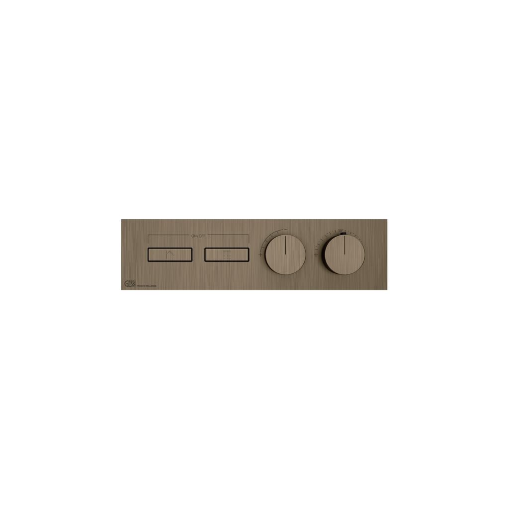 Gessi Hi-Fi Unterputz-Thermostat für 2 Verbraucher, 3/4