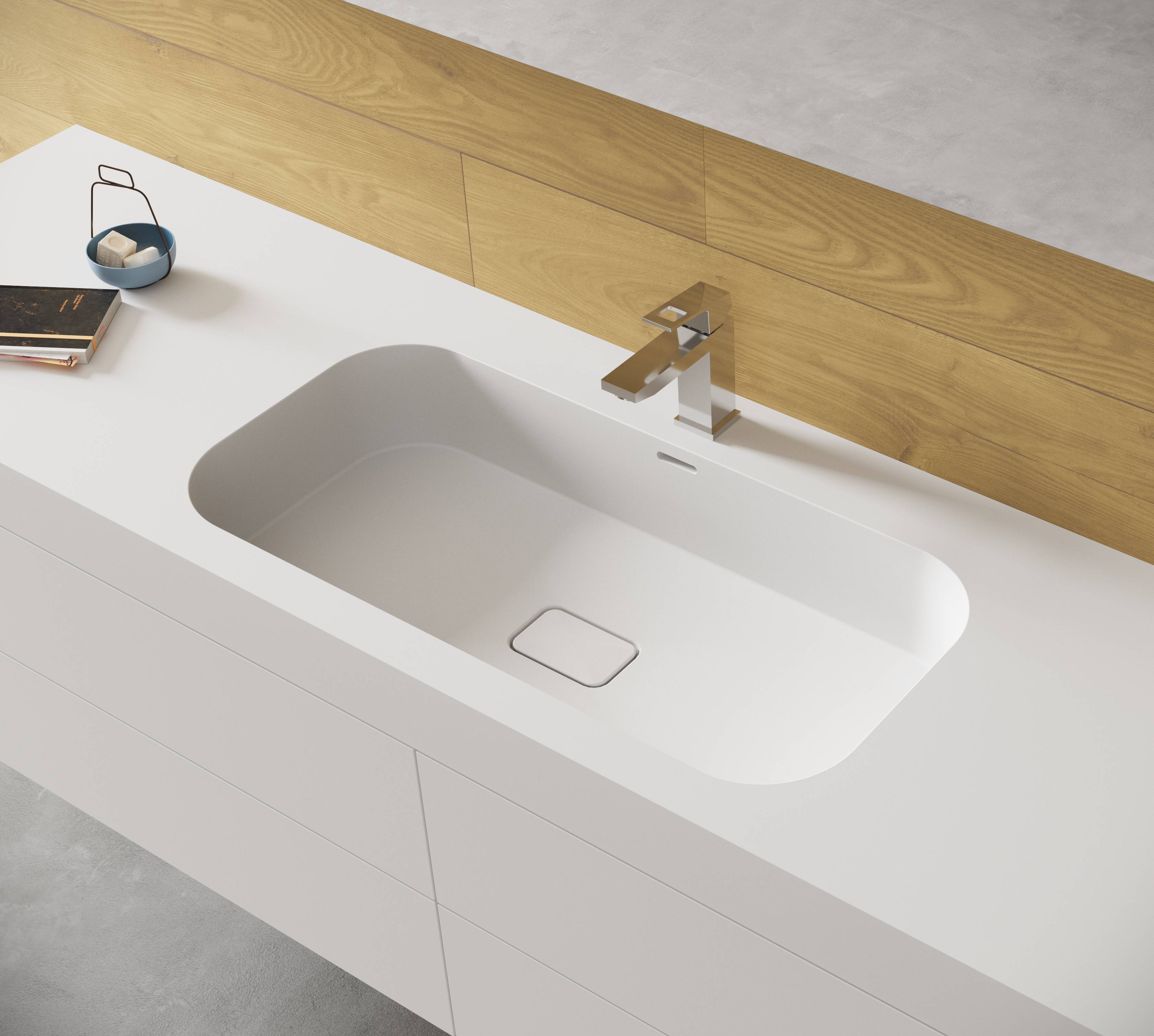 Miraklon Unterbaubecken – Puristische Formen FMR10 400 x 320 x 125mm