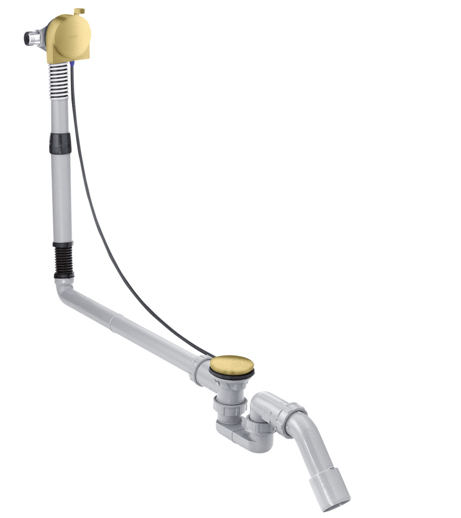 Axor Exafill S Komplettset Wanneneinlauf für Sonderbadewannen, brushed brass