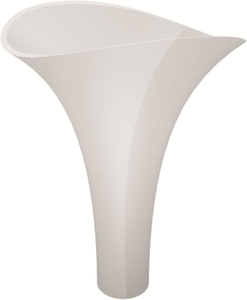 Flower Evolution column washbasin VetroFreddo with AntiScratch