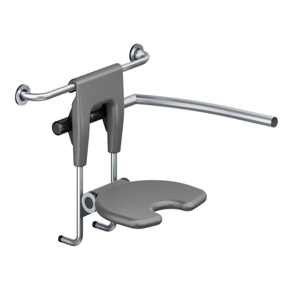 E300 Suspended seat with armrest right 400 x 350mm seat surface