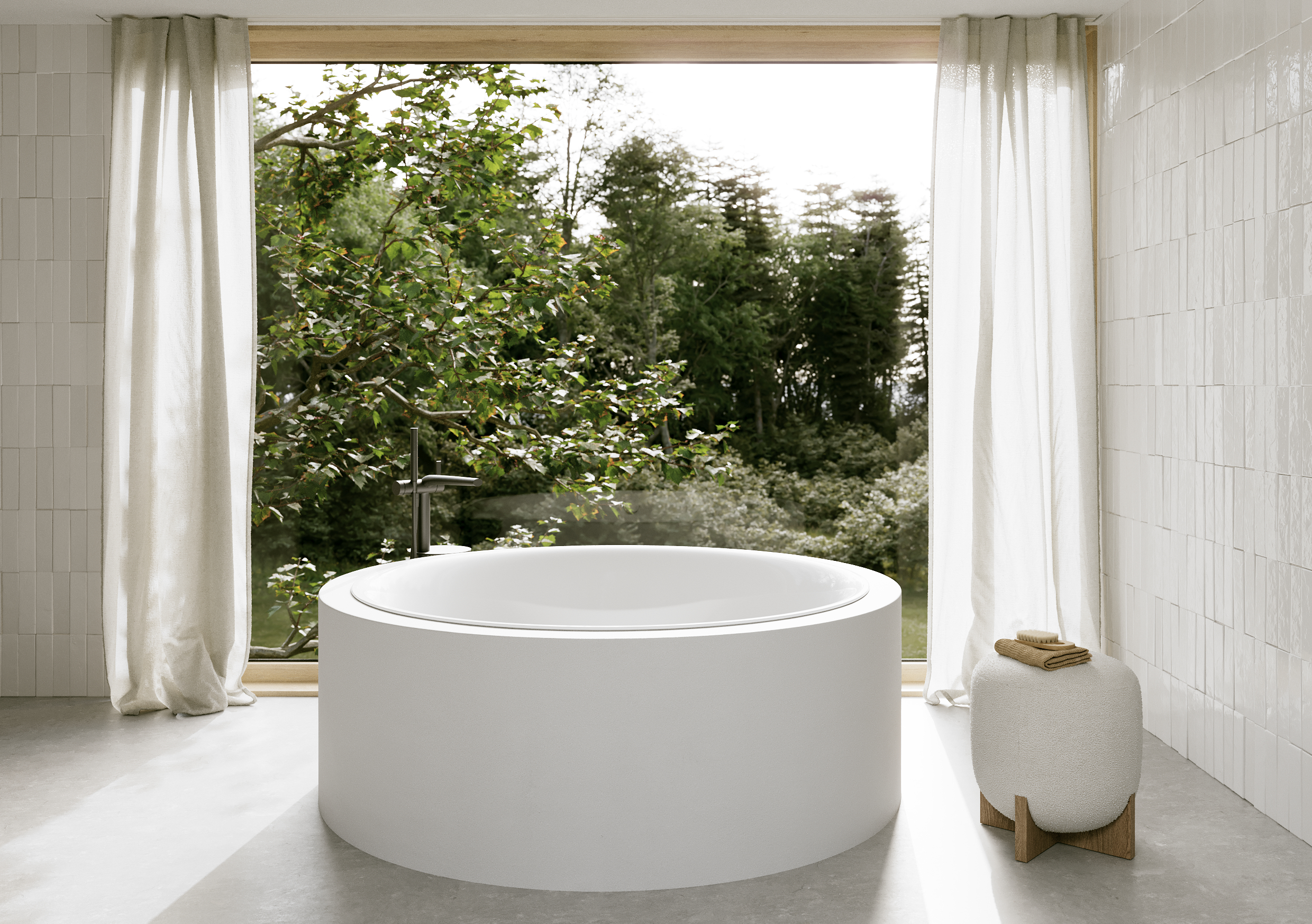 Bette Pond Einbau-Badewanne mit Anti-Rutsch-Sense
