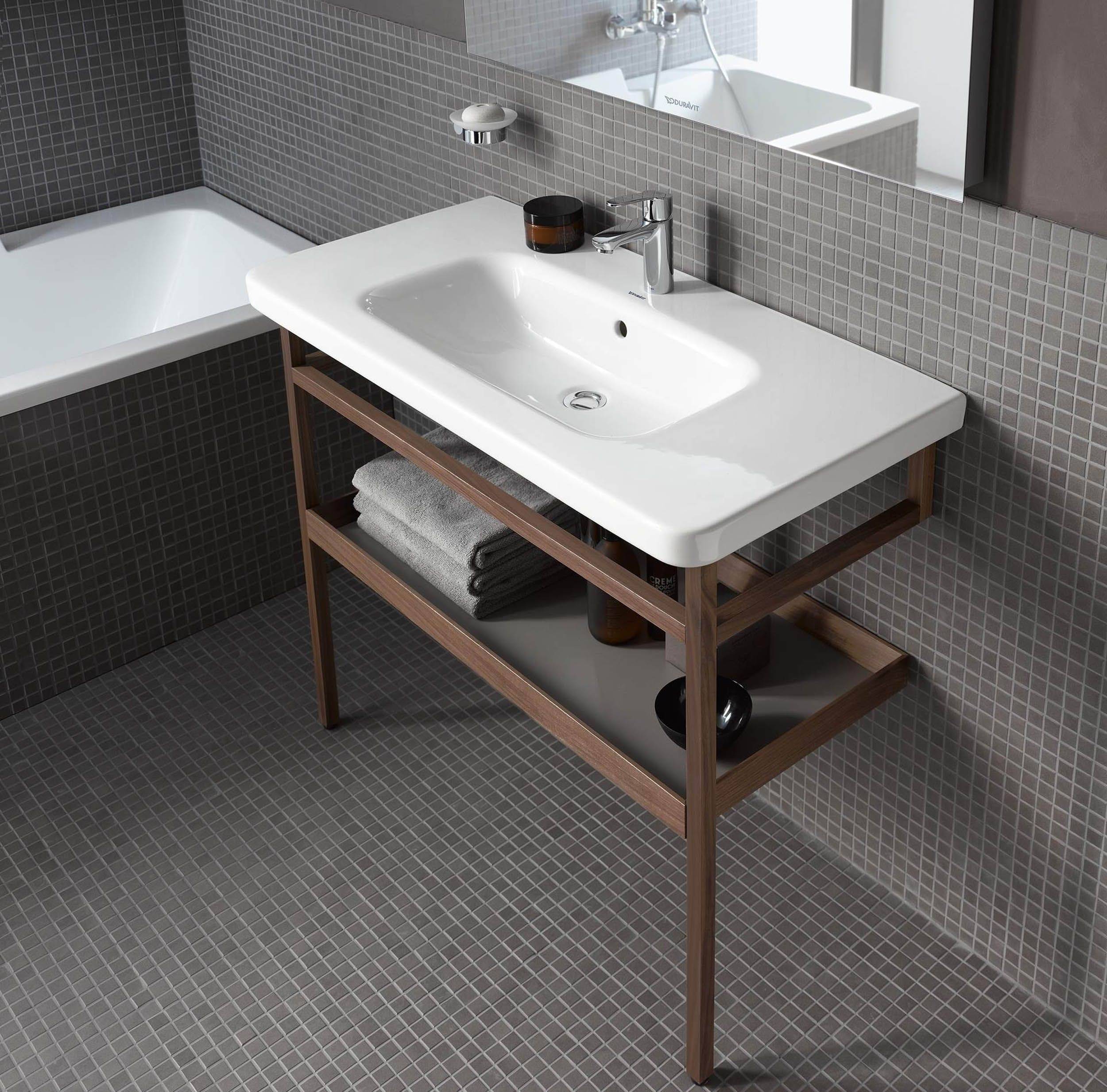 DuraStyle Möbelwaschtisch 1200 x 480mm, mit Hahnloch, mit Überlauf