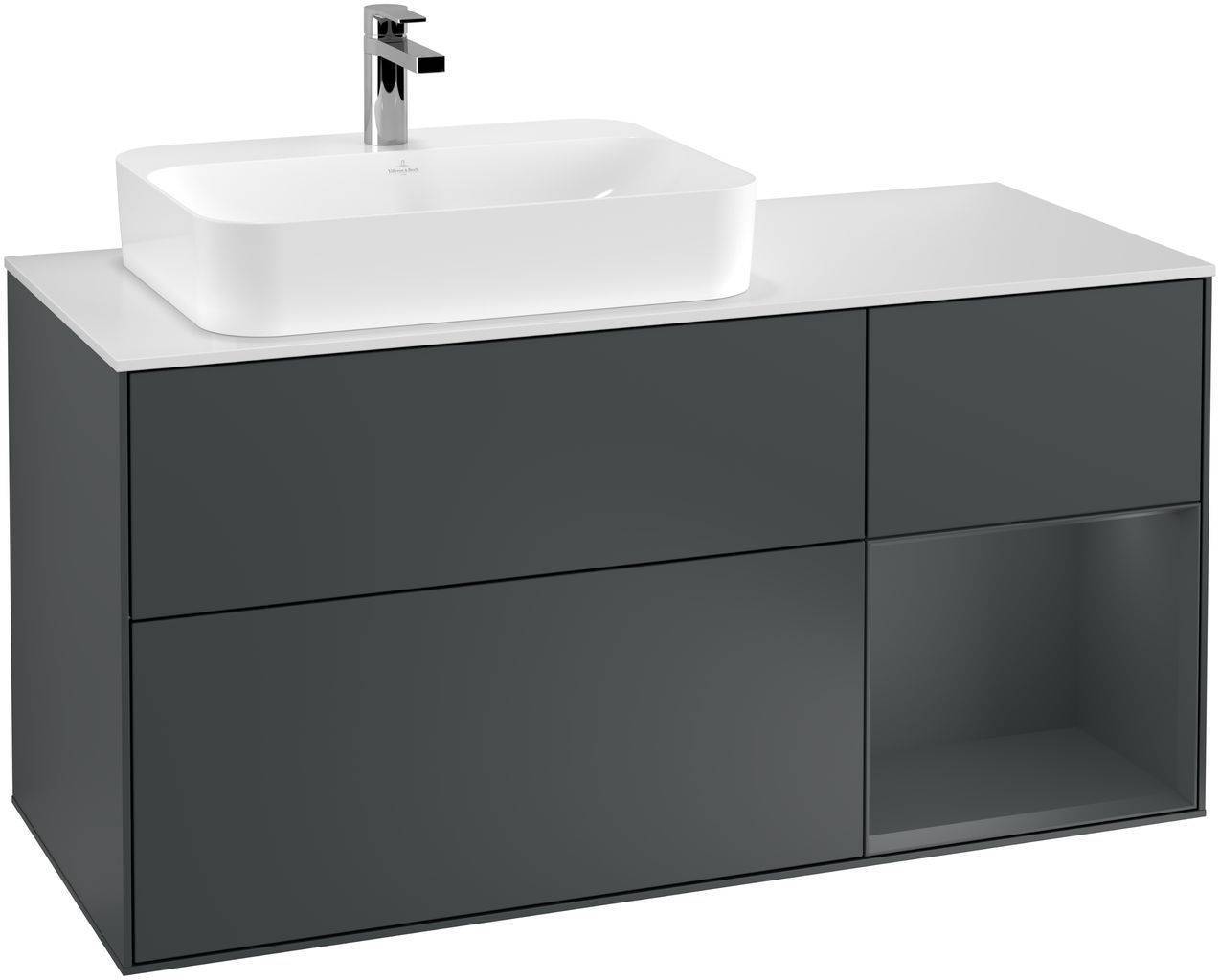 Villeroy & Boch Finion Waschtischunterschrank 1200 x 603 x 501mm, Abdeckplatte weiß matt