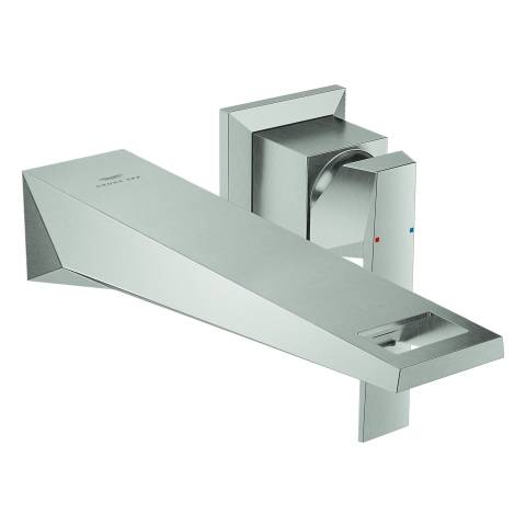 Allure Brilliant 2-Loch-Waschtischbatterie supersteel
